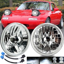 7 Inch Led Headlight Halo Angel Eye H6024 For 90-97 Mazda Na Miata Mx5 Mx-5 7 Inch Led Headlight Halo Angel Eye H6024 For 90-97 Mazda Na Miata Mx5 Mx-5