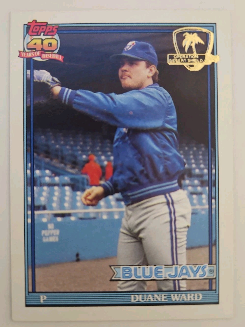 1991 Topps - Duane Ward #181 Operation Desert Shield