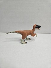 K M Wild Republic 2004 Velociraptor Dinosaur 6" Figure Hard Rubber Toy