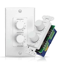 In Wall Speaker Volume Control - Home Audio Smart 2-Channel A/B Dual Channel