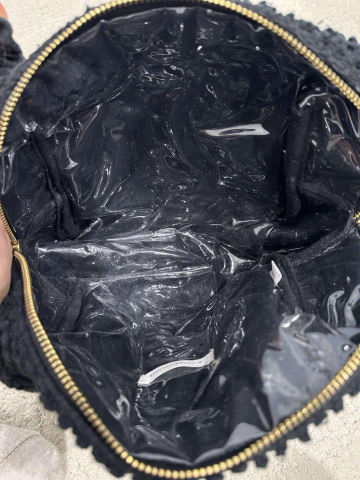 Anthropologie Black Makeup Bag  - Image 3 of 4