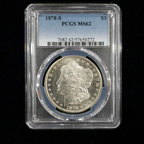 1878-S Morgan Silver Dollar $1 PCGS MS62
