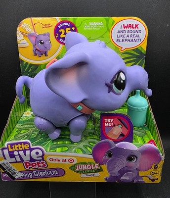 Little Live Pets Jungle Series Toots My Walking Elephant Interactive Leash Toy