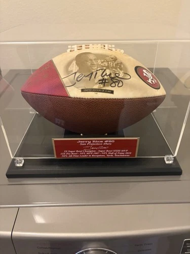 San Francisco 49ers Jerry Rice Signed Limited Edition Original Football w/case