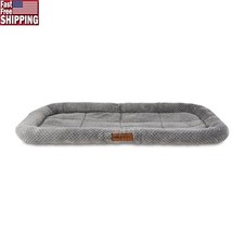 Cozy Luxe Dog Crate Mat Portable Bolstered Pet Bed Soft Foam Machine Washable US