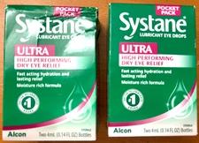 Systane Ultra Eye Drops Pocket Pack (2X4ml/bx) *LOT OF 2* Exp:02/2026