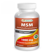 MSM 180 Caps 1000 mg by Best Naturals
