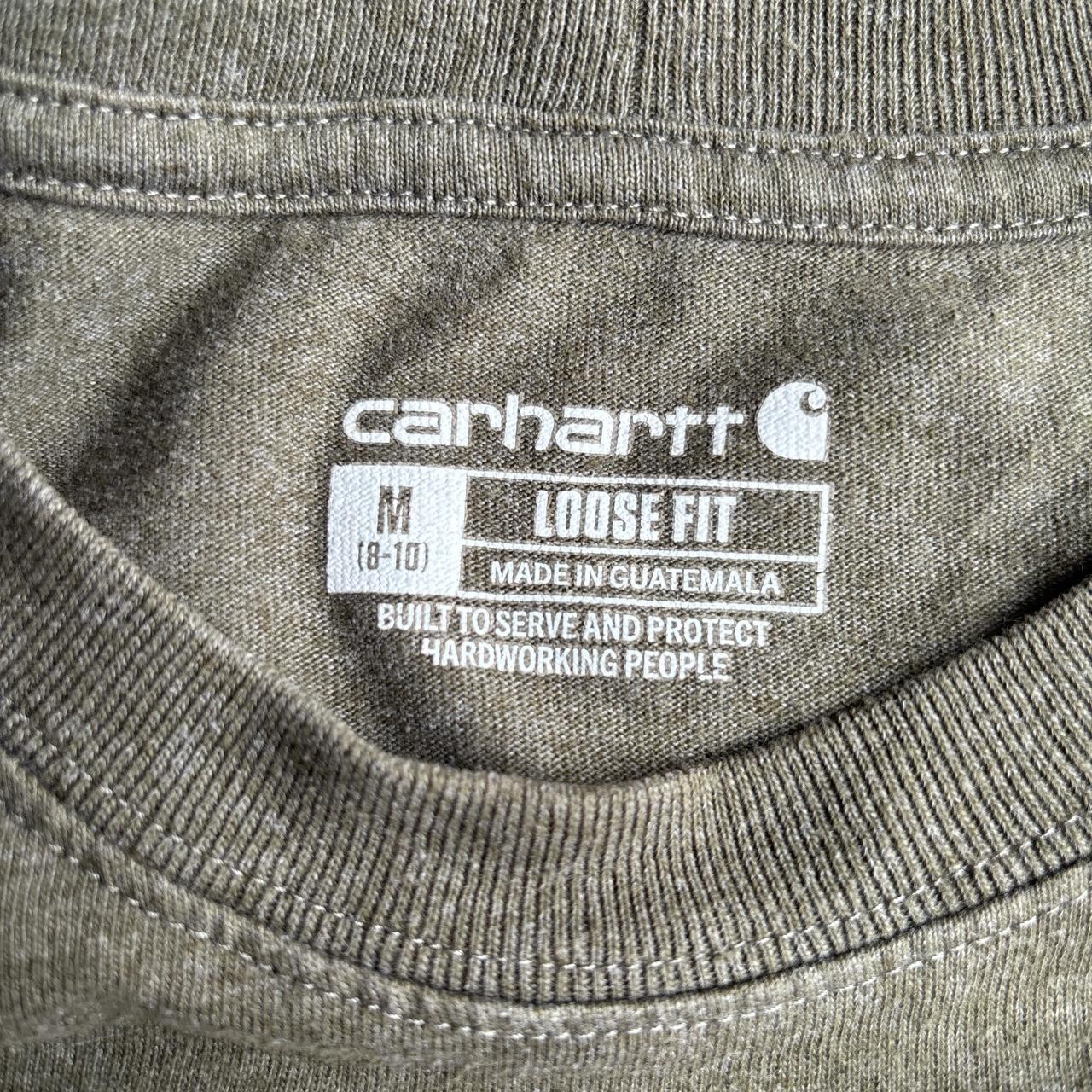 Khaki Green Carhartt Pocket T-Shirt - M (women’s) image 4