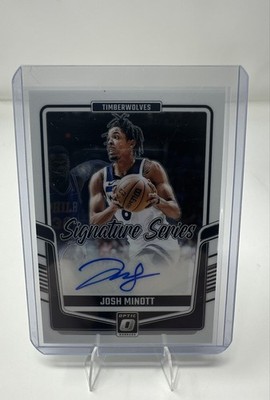 2024-25 Panini Donruss Optic - Signature Series Josh Minott, Josh Minott #SS-MIN