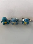 Vintage Pokemon TOMY Squirtle Wartortle & Blastoise Figures CGTSJ