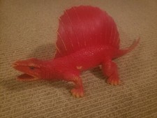 Vintage 1986 Dormei Dor Mei Chinasaur Plastic Vinyl Dinosaur Edaphosaurus 15.5"