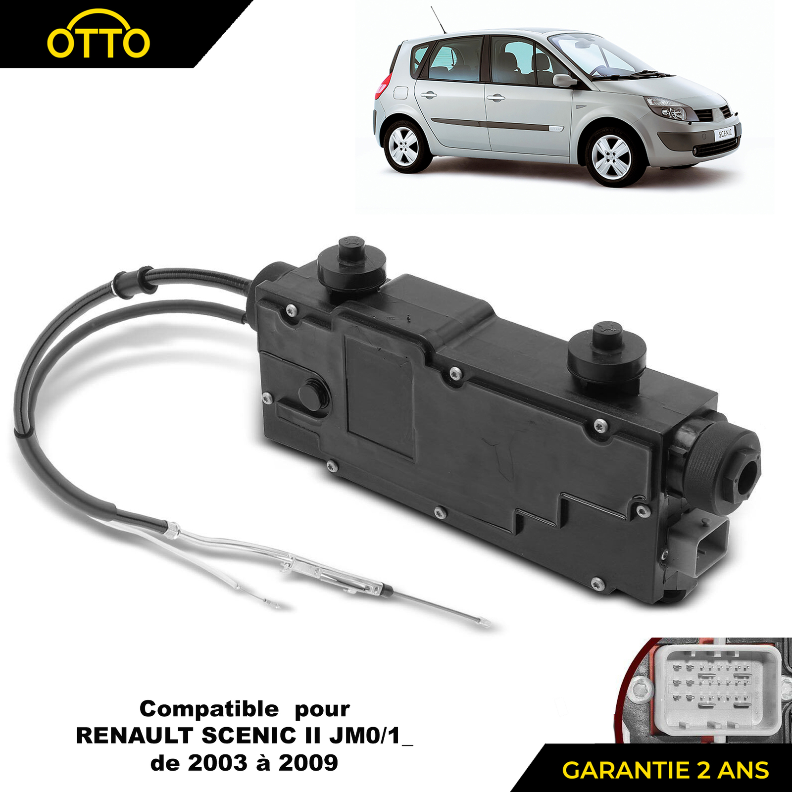 Moteur de frein à main pour Renault Scenic 2 DCI actionneur de stationnement 8200702092
