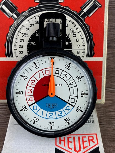NOS Heuer Waterprotected Yacht Timer Regatta Jumbo 62mm - Ref.653.915 aus den 80er Jahren  - Bild 3 von 12