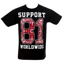 Hells Angels Support 81 T-Shirt Big Red Machine "Worldwide-Since 1948" Noir
