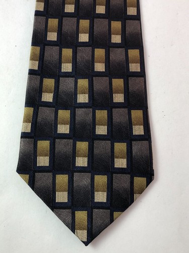 JOSEPH & FEISS Men's 100% Silk Necktie Designer Geometric 4x60 EUC - Picture 3 of 10