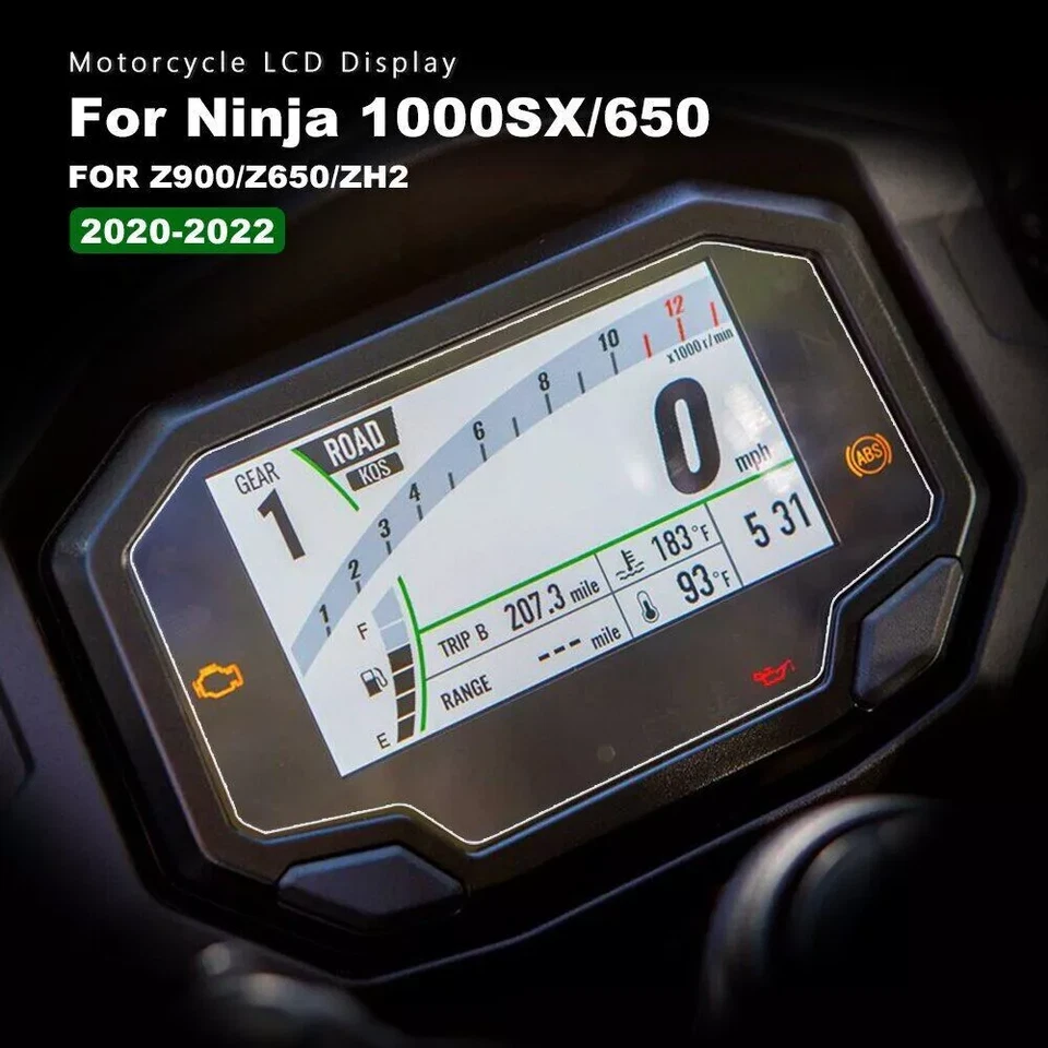 Pantalla para instrumento Kawasaki Z900 Z650 Ninja650 Z1000SX ZH2 ZX10R 2020-2022 Foto 2 de 4