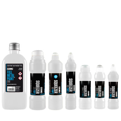 Grog Full Metal Paint Marker Sortiment - Permanent Deckend - Farbe und Typ wählbar
