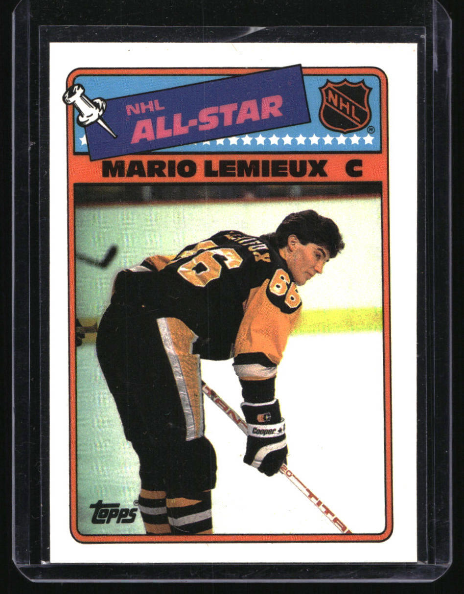 Mario Lemieux 1988 Topps #2 1988-89 Topps Pittsburgh Penguins Stickers