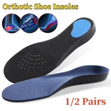 Shoe Insoles High Arch Support Plantar Fasciitis Flat Feet Orthotic Inserts Pad