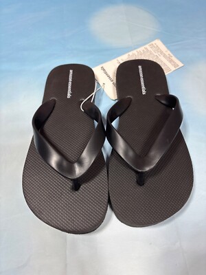 Amazon Essentials Kids Flip Flops Black Size 2