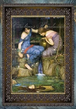JW Waterhouse Ladies C Designer Cotton Fabric Quilt Block Multi-size