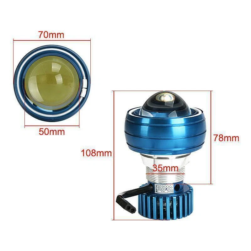 LED Projector Headlight Angel Devil for Yamaha YZF R1 R6 R6S 600R 750R 1000 Foto 2 de 4