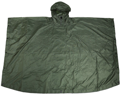 US Military OD Green Wet Weather Poncho Liner Waterproof Woodland US Military OD Green Wet Weather Poncho Liner Waterproof Woodland