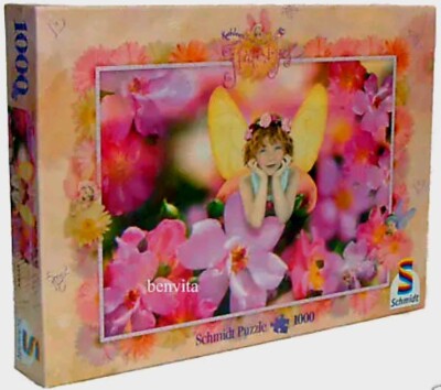 Puzzle 577785  Flitterbyes Regina Röschen   1000 Teile , Schmidt , MIT GLITZER 