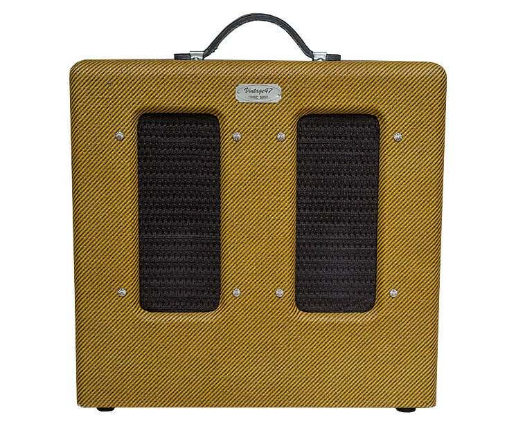 Vintage 47 Amps 1955 Twin Speaker Supreme Combo Amp Black Vinyl