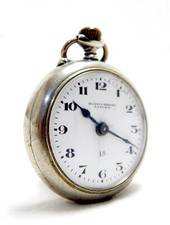 Antique Pocket ROSSKOPF  Co. Dial Porcelain Steel 45mm Circa 1920 Restore Parts