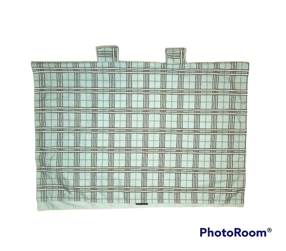 Balboa Baby Car Seat Canopy Cover Universal Blanket Reversible Blue Plaid - Image 2 of 4