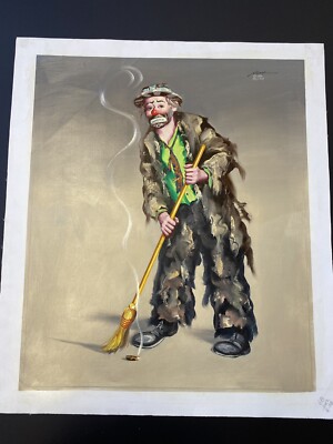Donald ''Rusty'' Signed & Numbered - Original Oil Painting 20''X 24''  Emmett Kelly 