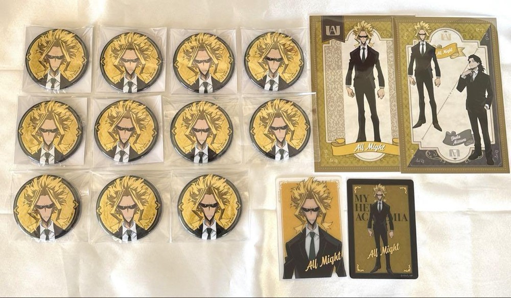 Heroaka Oioi Marui Can Badge Foil Stamping Trading Card All Might