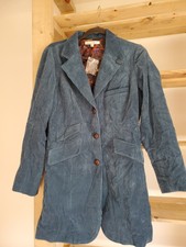 Travelsmith Teal Corduroy Swing Coat Lined Sz 6 Button Front Nwot