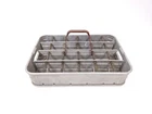 Vtg 1949 Aluminum Coca Cola 24 Bottle Stadium Carrier Caddy Tray With Handle