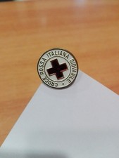Spilla Distintivo CROCE ROSSA ITALIANA GIOVANILE - Anni '70 - Metallo smaltato