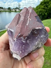 Nice Auralite 23 Crystal Multi Head Red Cap from Canada 478 grams 5"
