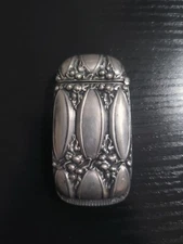 GORHAM Art Nouveau sterling silver MATCH SAFE VESTA CASE Fruits Floral 