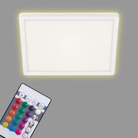 Briloner Deckenleuchte Ultraflaches RGB/W-LED Panel Weiß, 1Xled/15W Deckenlampe