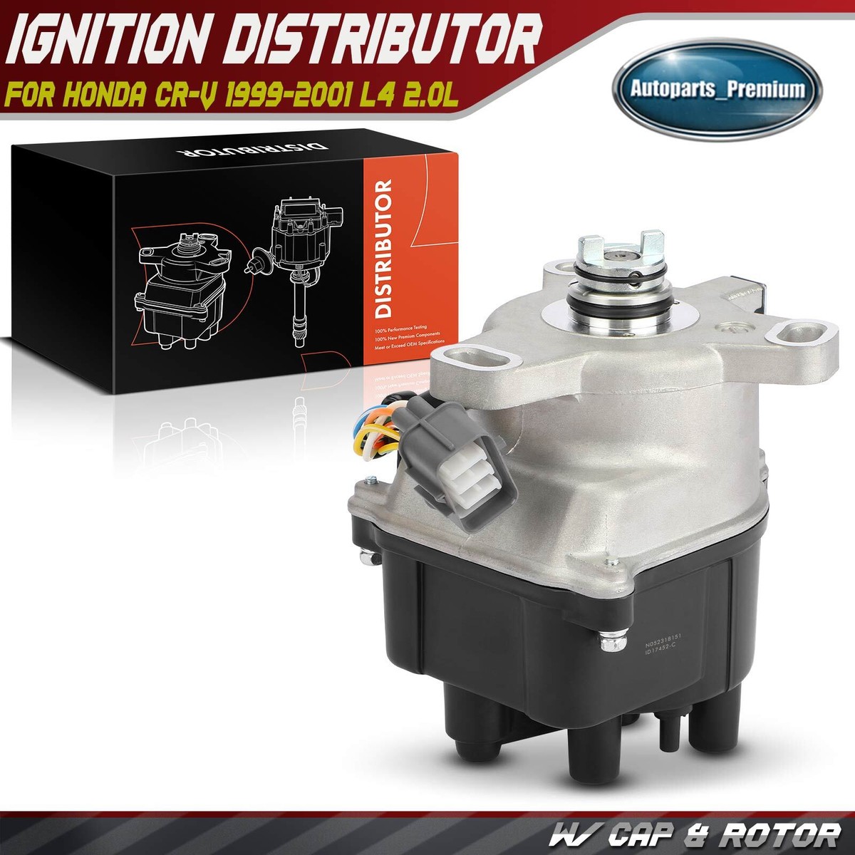 IGNITION DISTRIBUTOR Honda CRV I RD1 RD3 - 30100-P6T-T01 - NEW SPINTEROGENO DIST
