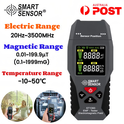 SMART SENSOR Digital Electromagnetic Field Radiation Detector Handheld EMF Test