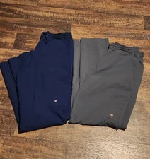 White Cross V Tess Scrub Pants Women's  Small Drawstring Cargo Lot Of 2