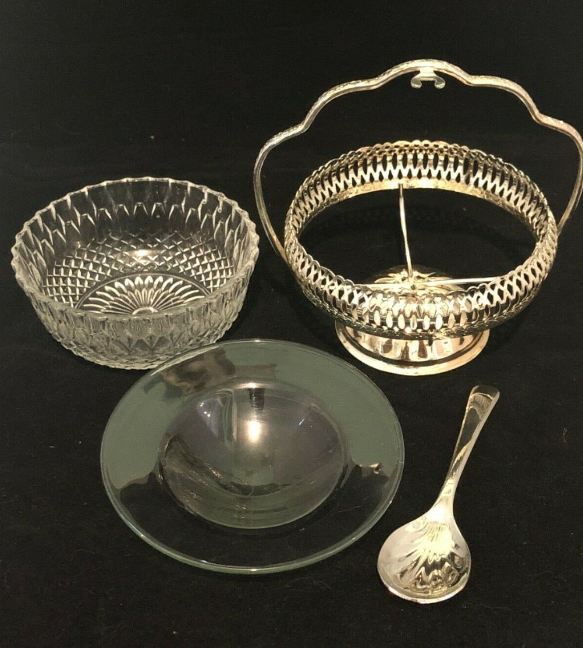 Aazon.co: ajestic Giftware Decorative Silver Plated/Glass-5 H 6 W