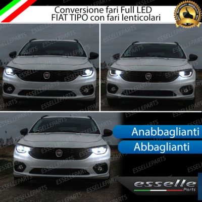 ELT KIT ANABBAGLIANTI LED + ABBAGLIANTI LED FIAT TIPO - FARI CON LENTE CANBUS 6000K
