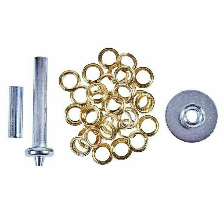 GROUNDSHEET TARPAULIN REPAIR Kit Tarp Eyelet Grommets Tool Set Anti