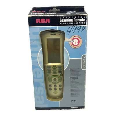 Télécommande Universelle RCA RCU900 - Écran Tactile - NOS 2002 - Ouvert Jamais Utilisé