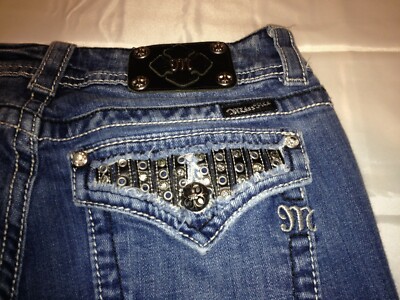 パンツ missme jeans MISS ME Women's Size 29 Boot Denim Jeans JP6046B Studded