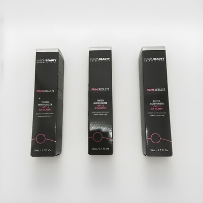 3 Pack FusionBeauty PrimeResults Tinted Moisturizer Sand 50ml 1.7fl oz NEW