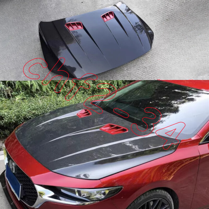2020-2025 Real carbon GT style Front Hood Vented Bonnet Cover For