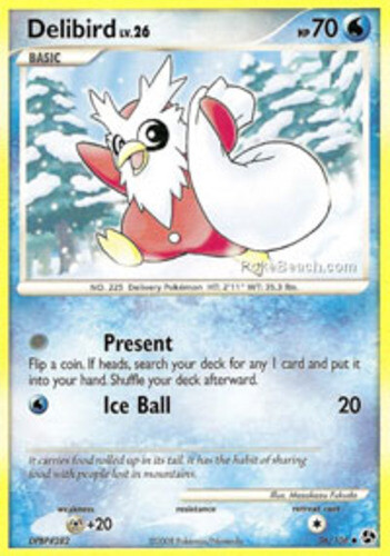 Pokemon - Delibird - 36/106 - Uncommon - Great Encounters - NM